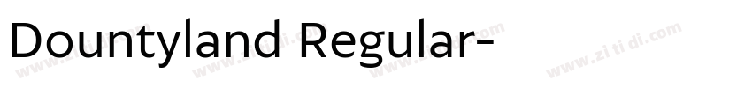 Dountyland Regular字体转换